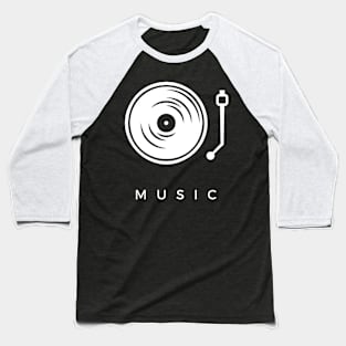 Music Turntable Vinyl Player Baseball T-Shirt